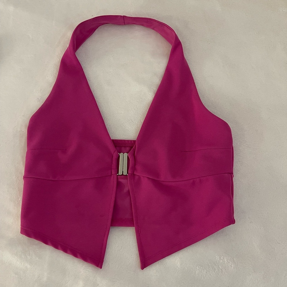 Garage Pink Halter Top
